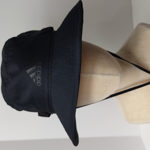 Adidas Areoready Victory Bucket Hat Black Adjustable Chin Strap - Picture 12 of 12
